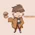 draw or make a cute animated GIF chibi