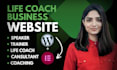 design life coaching website, wordpress website for coach or consulting