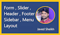 fix header , menu, slider, form, layout, footer issue or bug