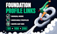 250 SEO profile backlinks with high da authority white hat manual link building