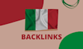 build local italian high da SEO backlinks