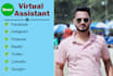be your virtual assistant VA for manage your social media