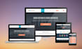 create a responsive  website with HTML, CSS, and bootstrap