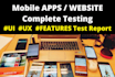 sqa, testing, website testing, app testing