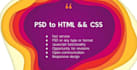 convert any type of design to HTML, CSS and js if required