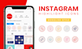 create monoline instagram highlight icons