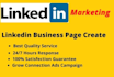 smm manager create linkedin business page,profile optimize