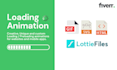 create preloading animation and loading animation for web and apps