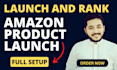 help you setup or launch your amazon fba private label products
