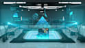 create 3d futuristic scifi hud hologram UI animations for tech projects