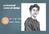 create black and white vector art design