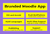 provide branded moodle mobile app for ios and android