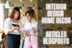 write home decor, interior design articles, and blogposts