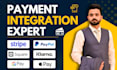 integrate stripe, paypal, square, google pay, and apple pay in 24 hrs