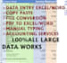do fastest data entry, file conversion, copy paste
