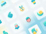 make a modern flat icon illustration
