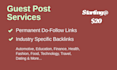 get guest post backlinks from various industries