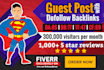 publish an SEO guest post with dofollow backlink on my da 85 website