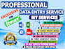 do data entry, internet research and data analysis