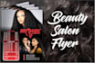 do beauty salon makeup flyer and social media posts