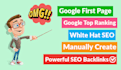 boost on high quality SEO backlinks for google first page