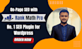do wordpress on page SEO with rank math pro