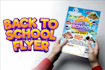 do back to school kids school flyer