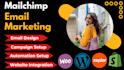 be your mailchimp email marketing expert for your business