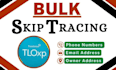 do real estate skip tracing and llc skip tracing in bulk