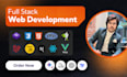 do custom website development as full stack developer frontend backend developer