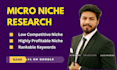 do highly profitable, low competitive micro niche analysis
