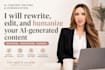 humanize and rewrite your ai generated content