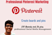 do 100 boards and 1k pins as a pinterest marketing manager