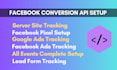 setup facebook conversion API, server site tracking or fix pixel error