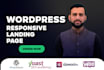 design a responsive landing page with elementor page builder