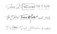 design signature, handwriting, scripted, cursive logo