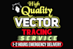 vector tracing, redraw, convert raster logo to vector art