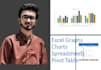 create excel spreadsheet, pivot table, charts and graphs