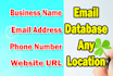 collect business email list database by location