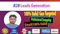 do b2b lead generation and find valid emails