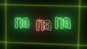 create animated neon typography lyrics video