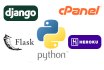 deploy your python django web app to heroku or cpanel server