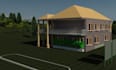 draw architecture plan, 3d model, and render by revit
