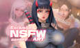illustrate erotic nsfw sfw semirealistic or anime art