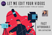 do professional and creative video editing within 24 hours