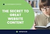 be your SEO website content writer