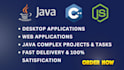 build custom java desktop app with database integration and gui design