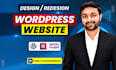 build a responsive wordpress website design, wordpress website redesign