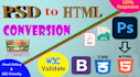 convert PSD to HTML responsive design