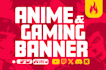 design unique anime banner for youtube, twitch, twitter etc